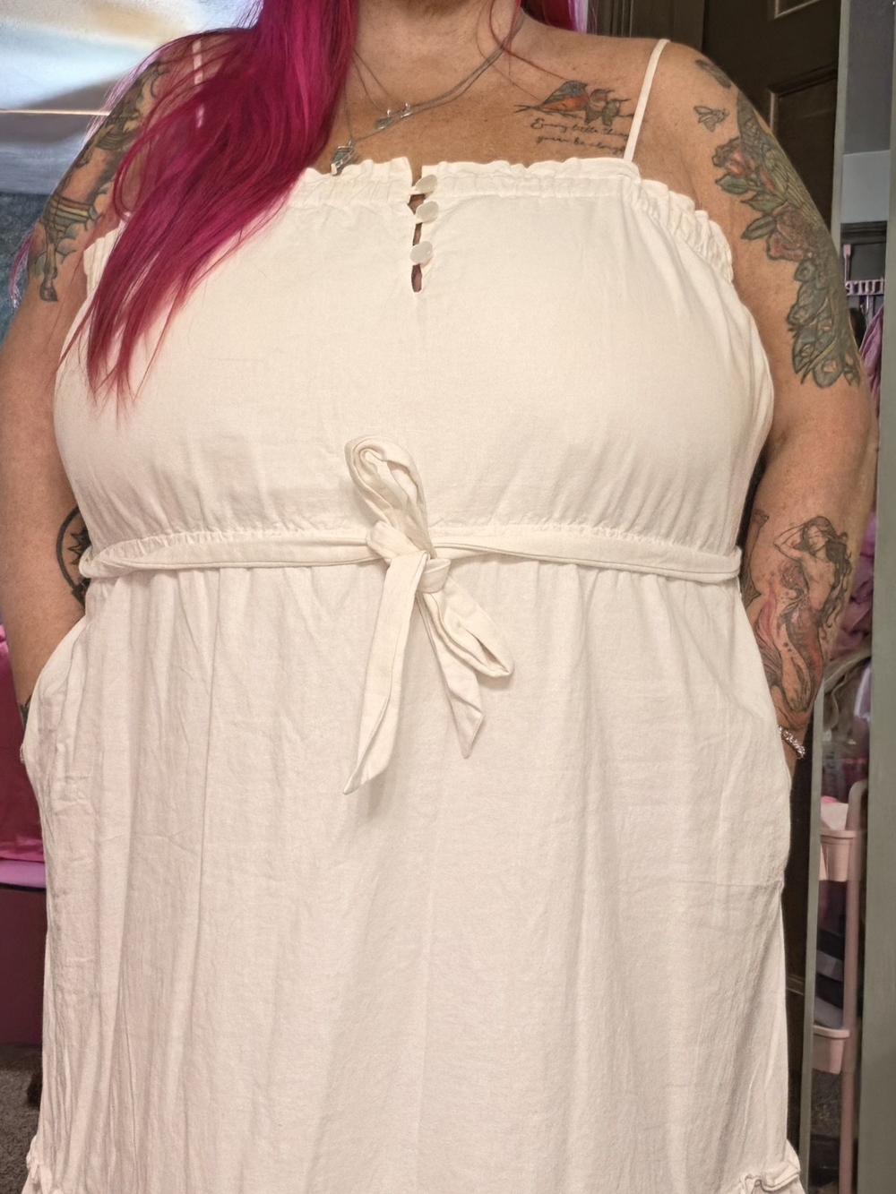 White Tie-Waist Sundress From Stoney Clover Lane